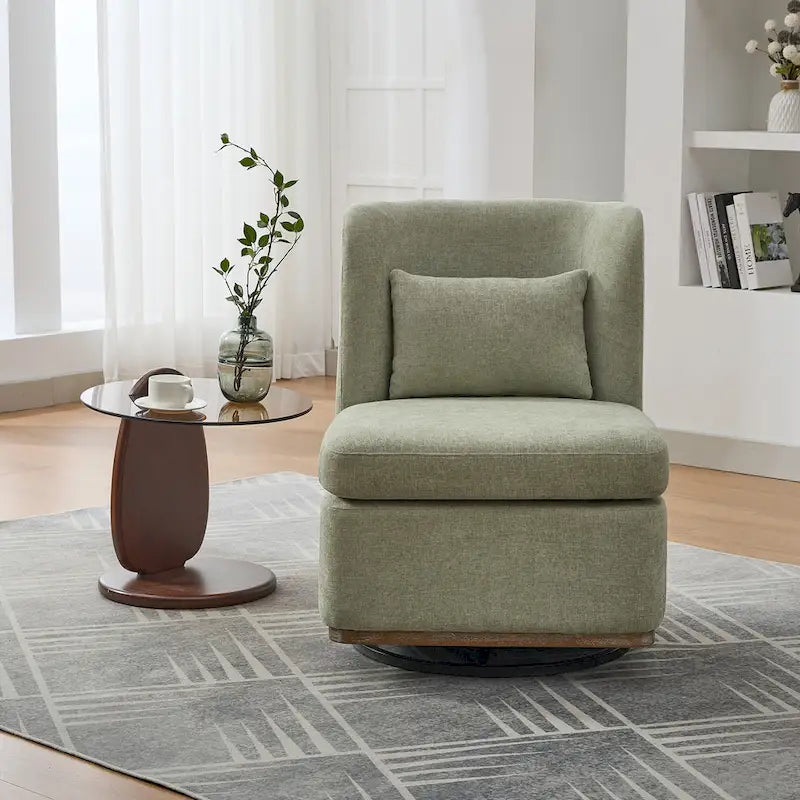 Fauteuil de bureau chenille large de 63,5 cm avec base pivotante en métal à 360°