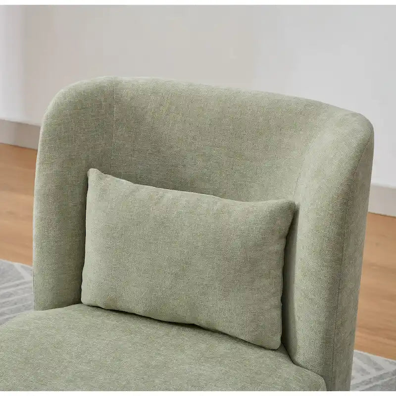 Fauteuil de bureau chenille large de 63,5 cm avec base pivotante en métal à 360°