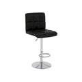 Tabourets de bar réglables chromés rembourrés (Lot de 2)