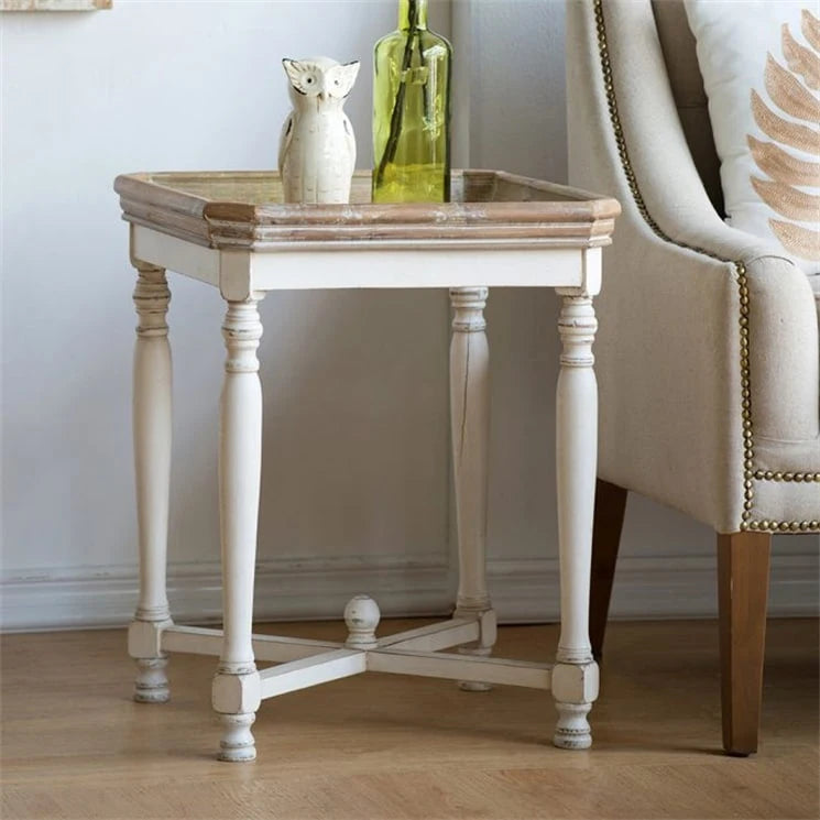 Table d'appoint carrée en bois