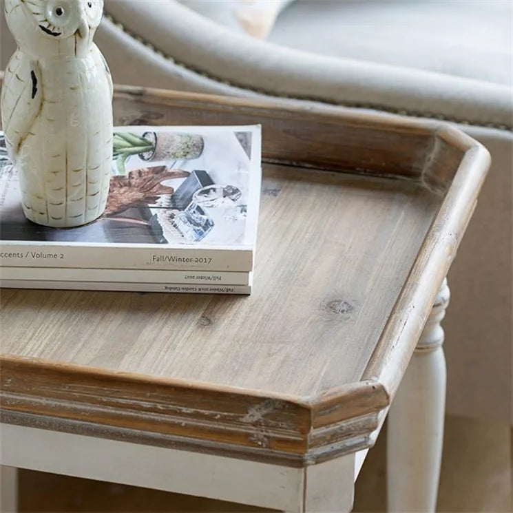 Table d'appoint carrée en bois