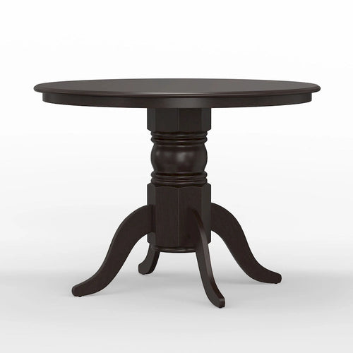 Table à manger ronde sur pied en bois de 42 po