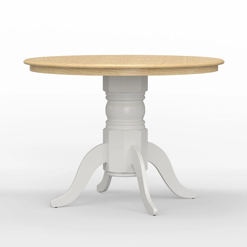 Table à manger ronde sur pied en bois de 42 po