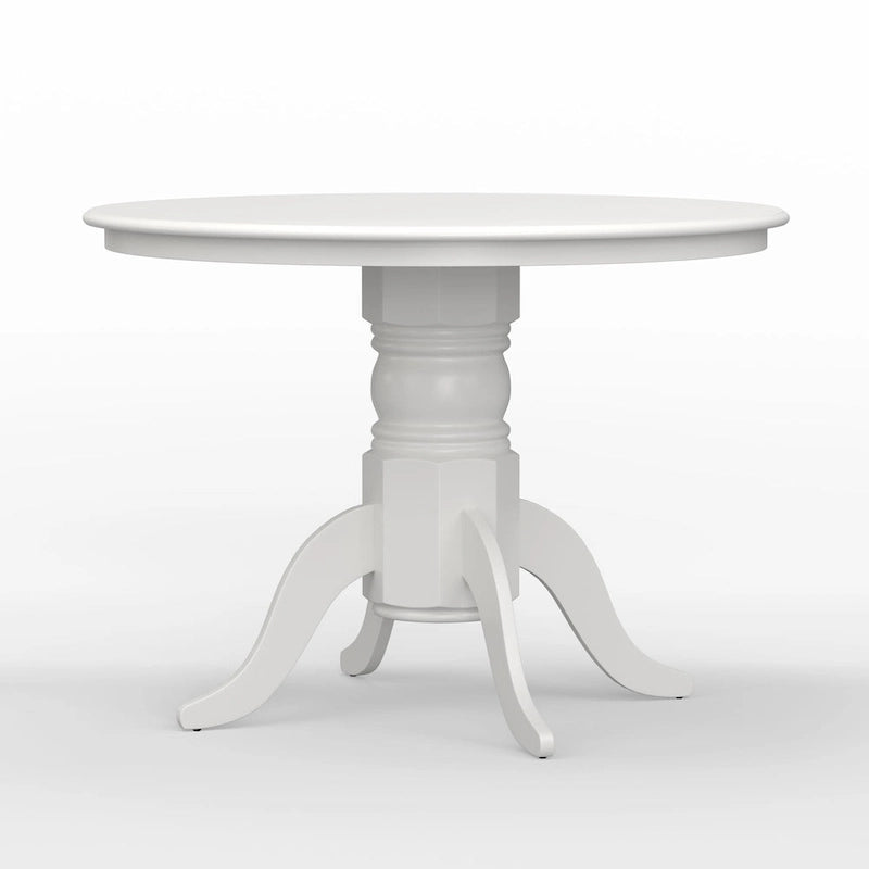 Table à manger ronde sur pied en bois de 42 po