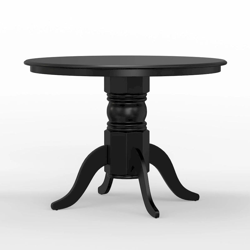 Table à manger ronde sur pied en bois de 42 po