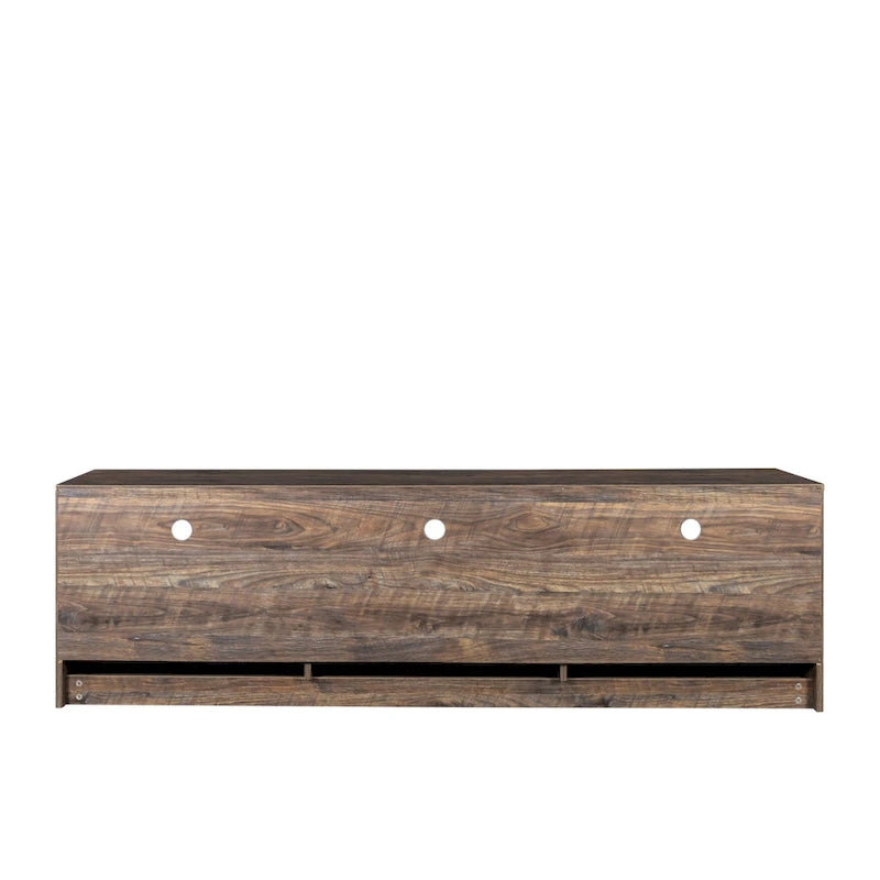 Meuble TV moderne minimaliste de 80 pouces, meuble TV avec casier ouvert pour salon et chambre