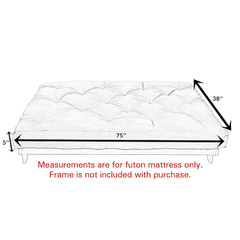 Matelas de banquette en lin texturé (matelas seulement)