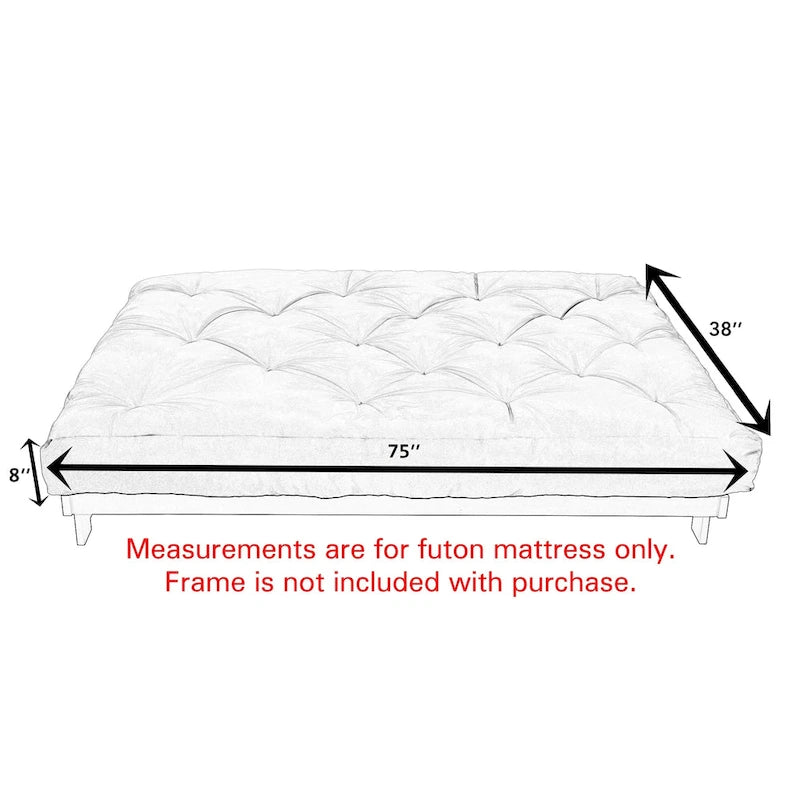 Matelas de banquette en lin texturé (matelas seulement)