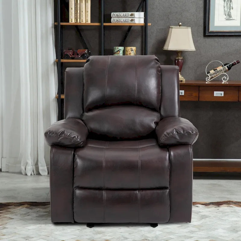 Fauteuil inclinable en similicuir avec massage