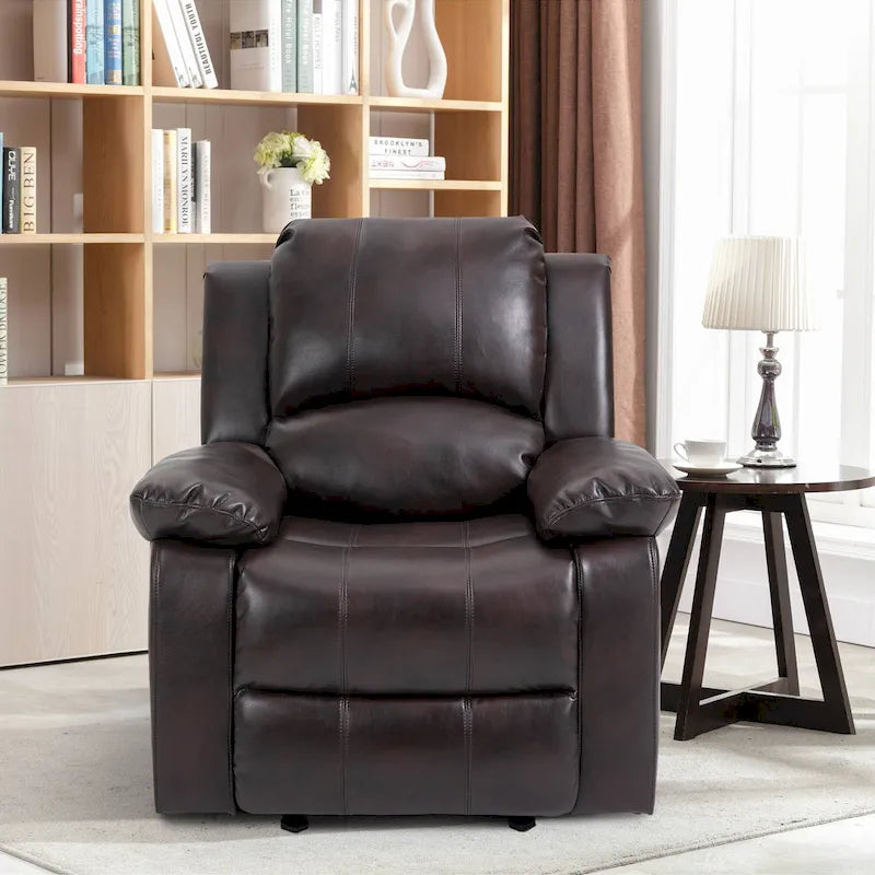 Fauteuil inclinable en similicuir avec massage