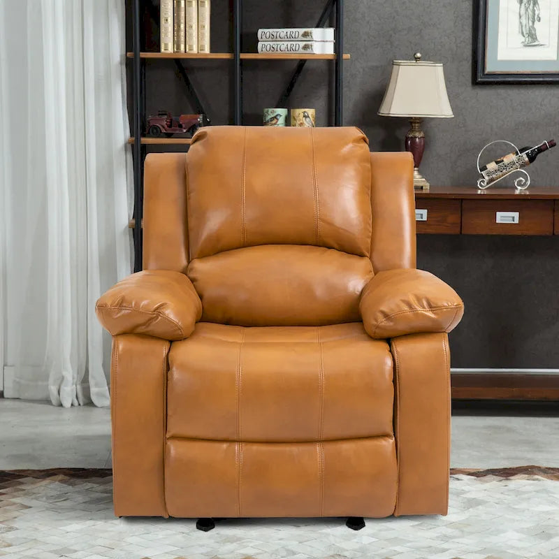 Fauteuil inclinable en similicuir avec massage