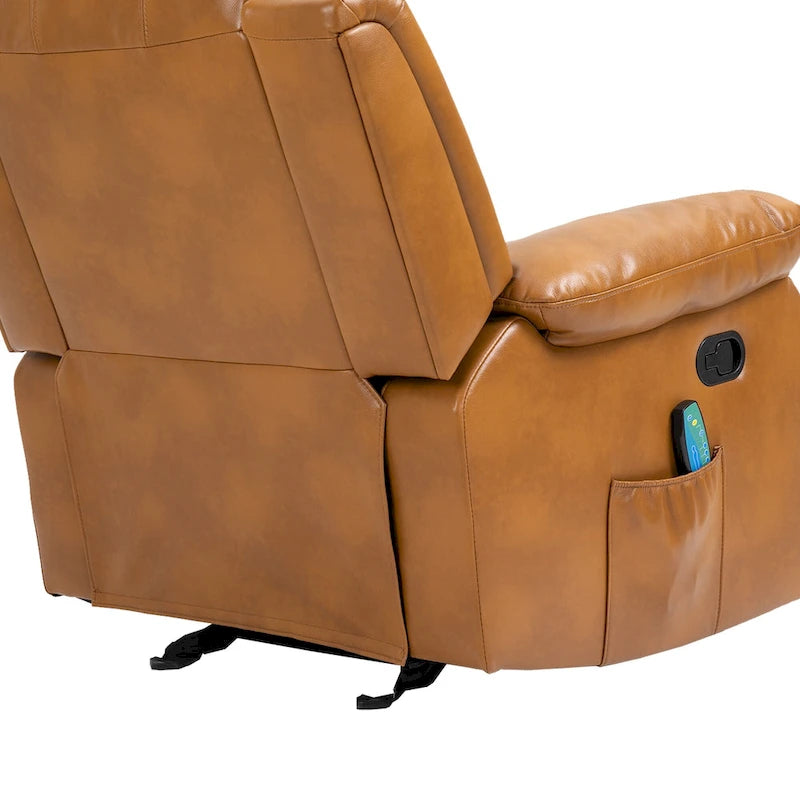 Fauteuil inclinable en similicuir avec massage