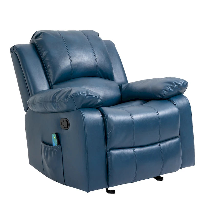 Fauteuil inclinable en similicuir avec massage