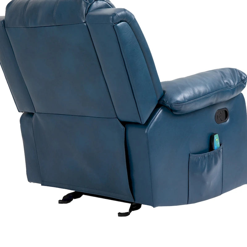 Fauteuil inclinable en similicuir avec massage