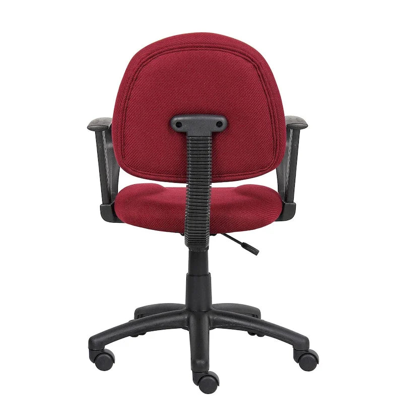 Fauteuil de bureau ergonomique mi-dossier bordeaux