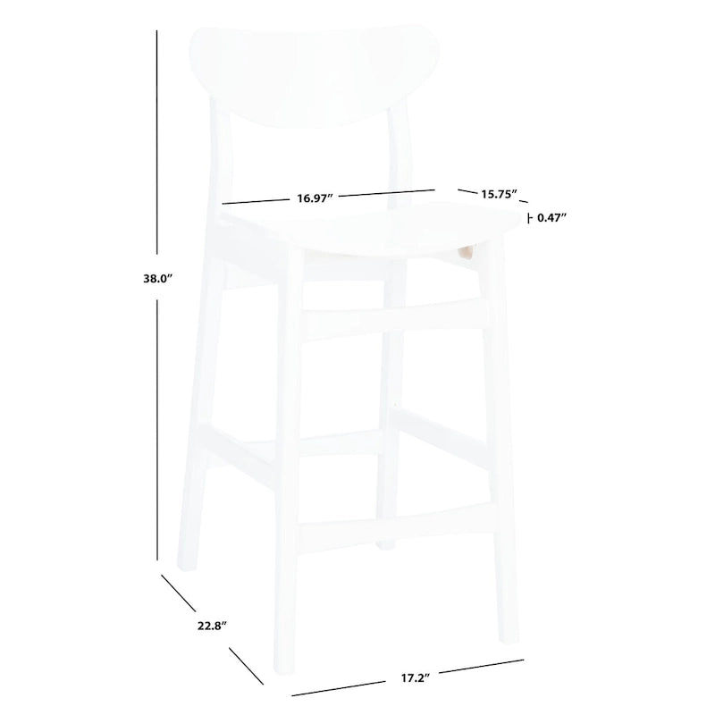 Tabouret de comptoir - 17 L x 23 P x 38 H - 17Lx23Px38H