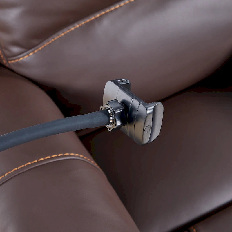 Fauteuil inclinable électrique zéro gravité avec position de couchage confortable, massage, chauffage et support de téléphone, poches latérales, port de chargement USB