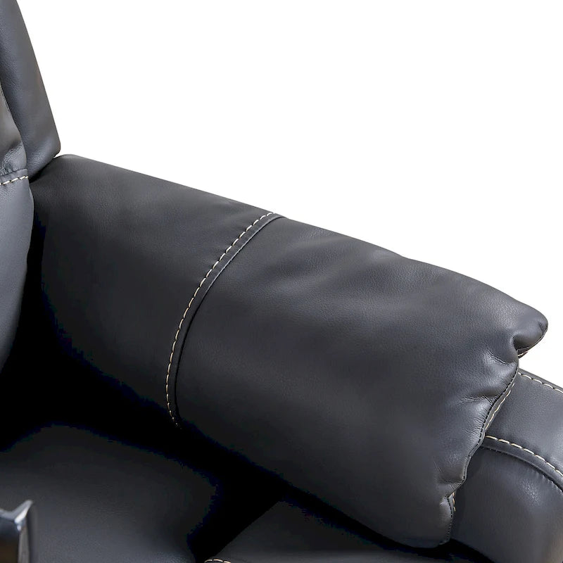 Fauteuil inclinable électrique zéro gravité avec position de couchage confortable, massage, chauffage et support de téléphone, poches latérales, port de chargement USB