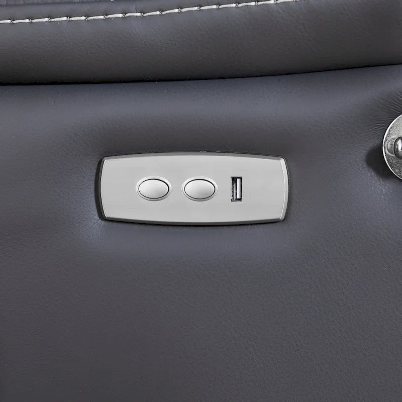 Fauteuil inclinable électrique zéro gravité avec position de couchage confortable, massage, chauffage et support de téléphone, poches latérales, port de chargement USB