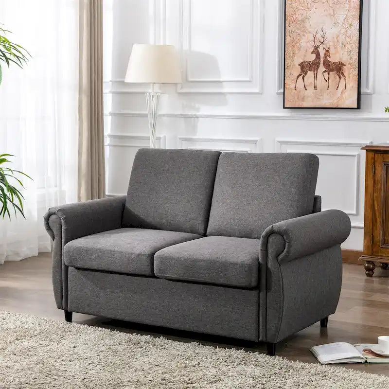Canapé convertible gigogne avec matelas à mémoire de forme simple
