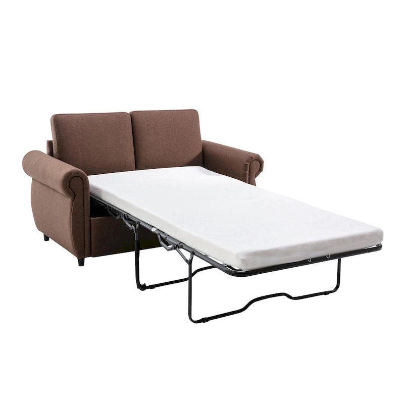 Canapé convertible gigogne avec matelas à mémoire de forme simple