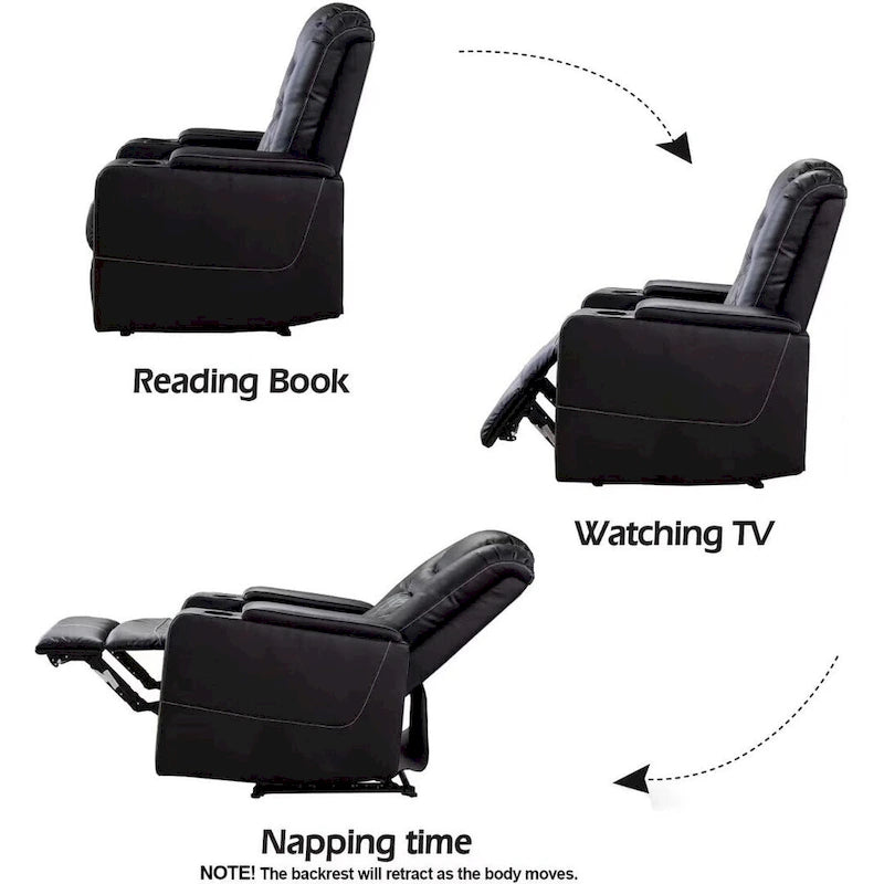 Fauteuil de cinéma maison inclinable motorisé multifonction