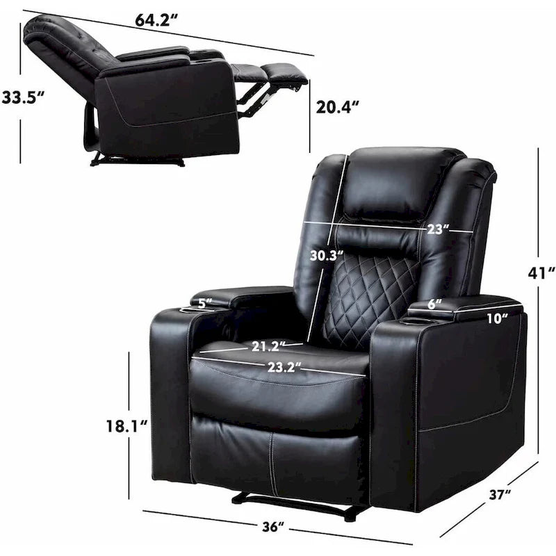 Fauteuil de cinéma maison inclinable motorisé multifonction