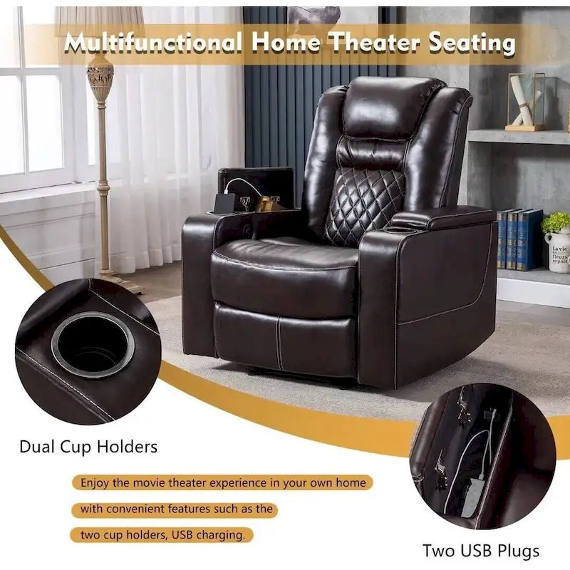 Fauteuil de cinéma maison inclinable motorisé multifonction