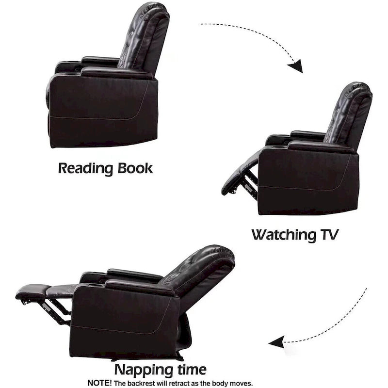 Fauteuil de cinéma maison inclinable motorisé multifonction