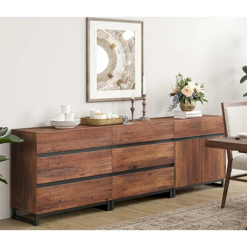 Meuble de rangement, buffet moderne 3-en-1