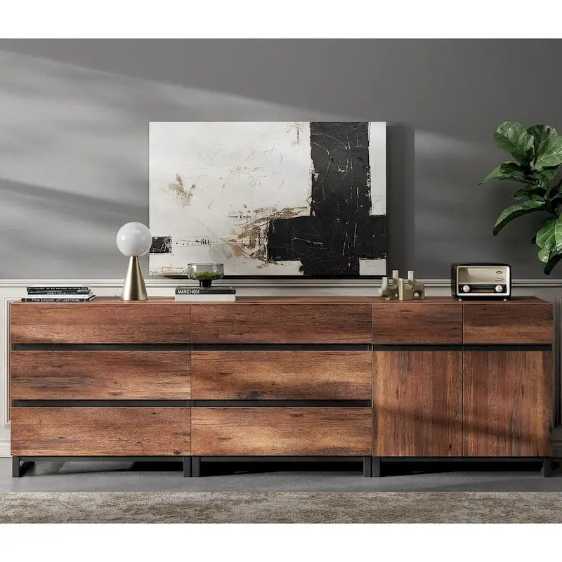 Meuble de rangement, buffet moderne 3-en-1