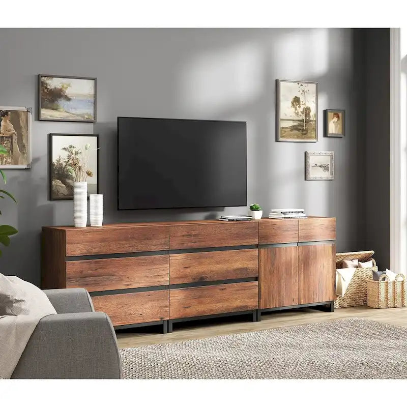 Meuble de rangement, buffet moderne 3-en-1