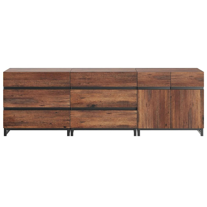 Meuble de rangement, buffet moderne 3-en-1