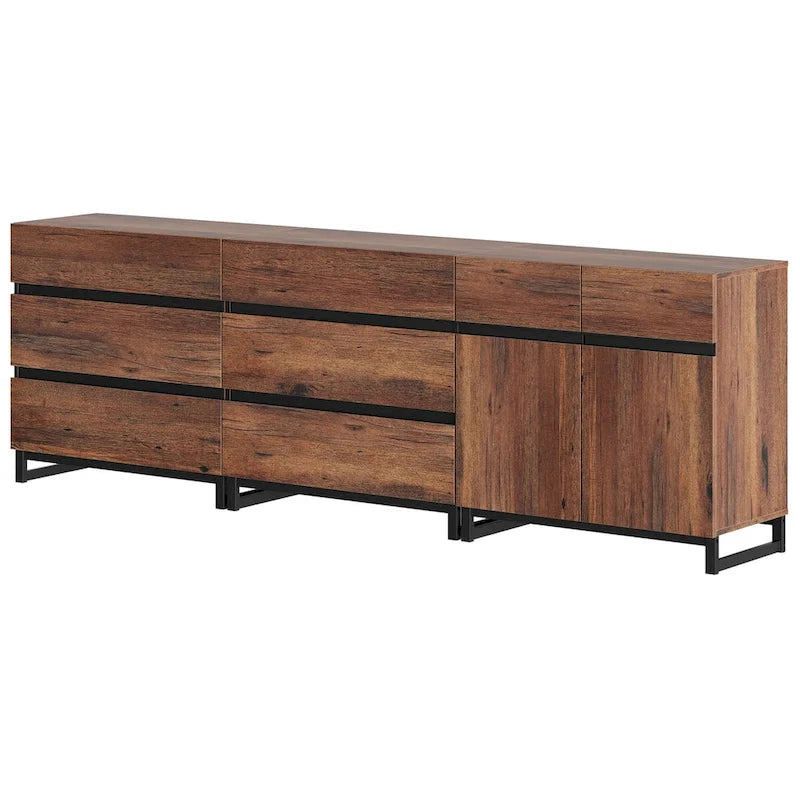 Meuble de rangement, buffet moderne 3-en-1