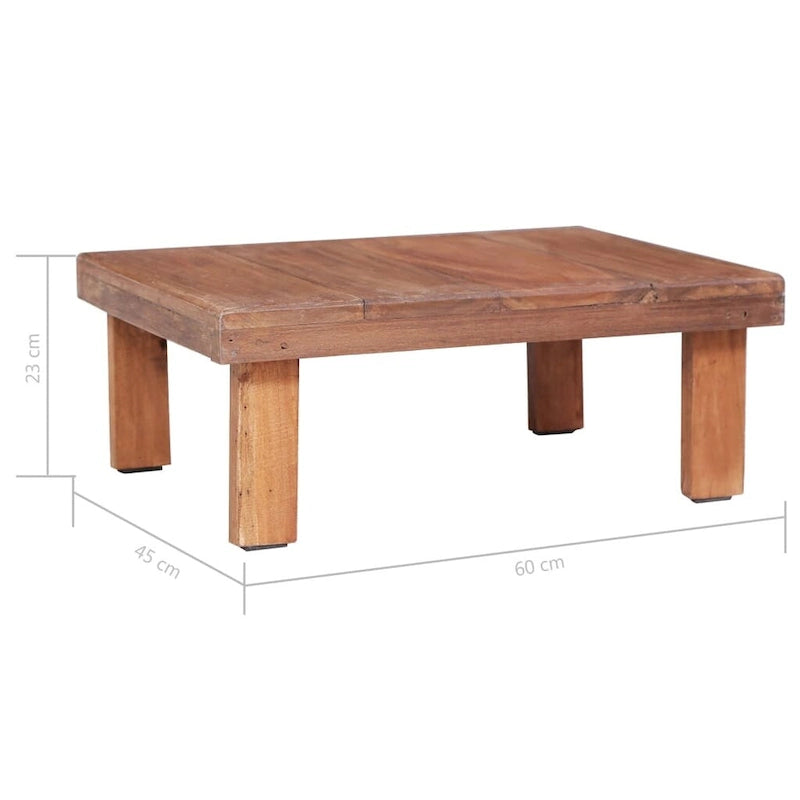 Table basse XL en bois massif recyclé
