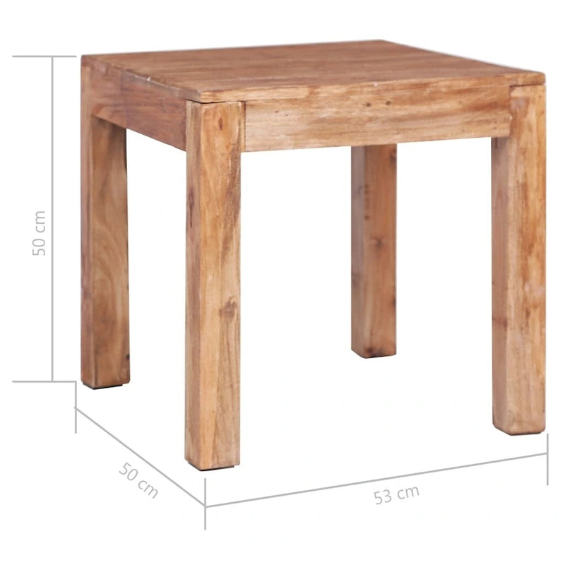 Table basse XL en bois massif recyclé