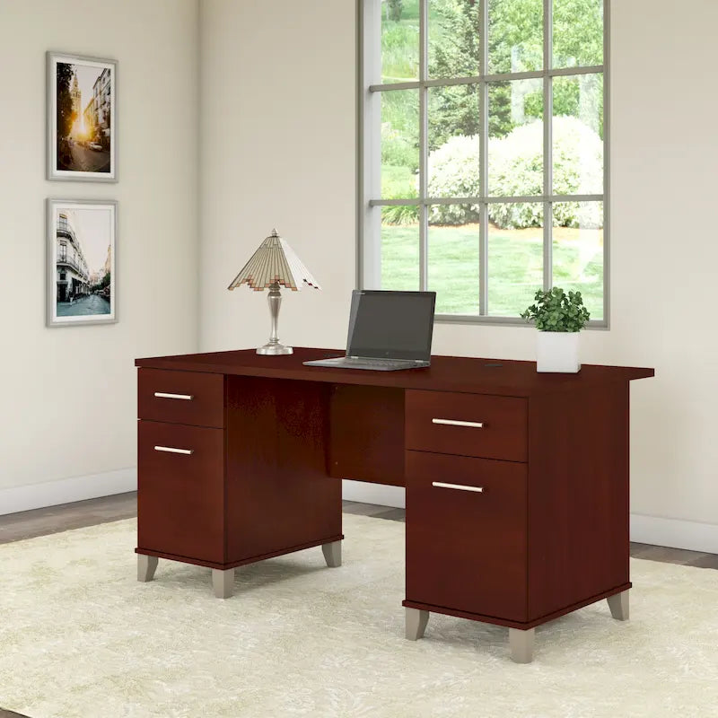 Bureau d'ordinateur 60W avec tiroirs