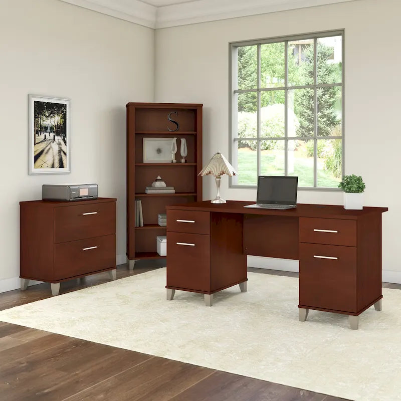 Bureau d'ordinateur 60W avec tiroirs