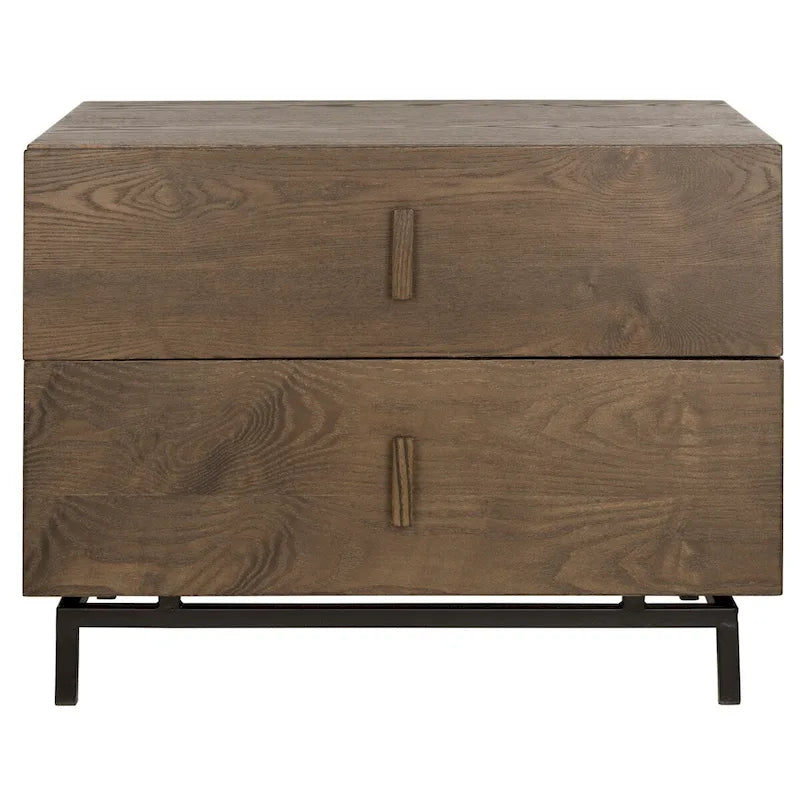 Armoire de rangement marron foncé/noir - 27,5 x 17,6 x 21,6 - 28Lx18Px22H
