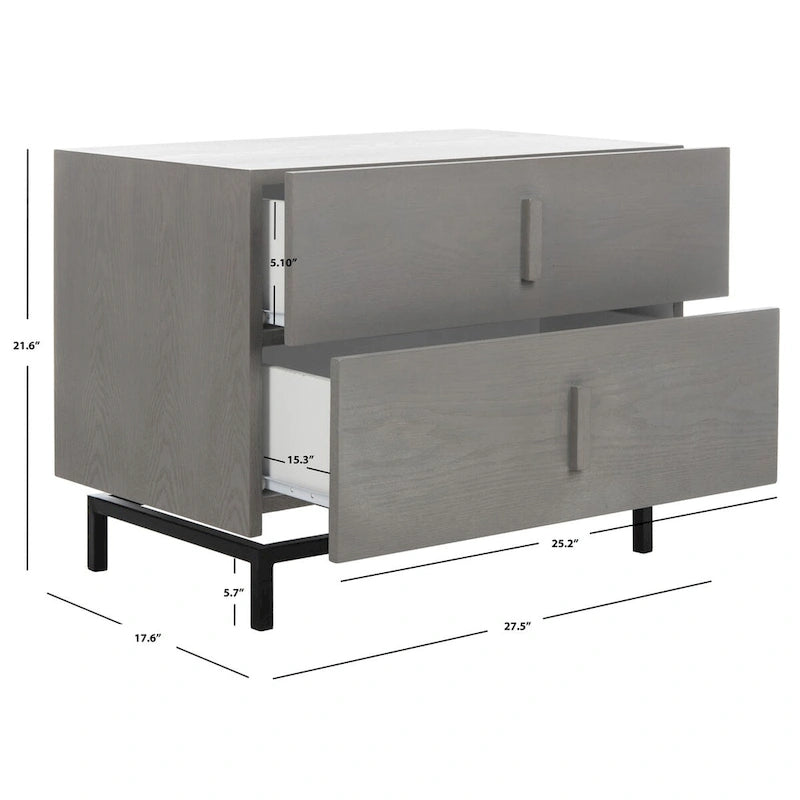 Armoire de rangement marron foncé/noir - 27,5 x 17,6 x 21,6 - 28Lx18Px22H