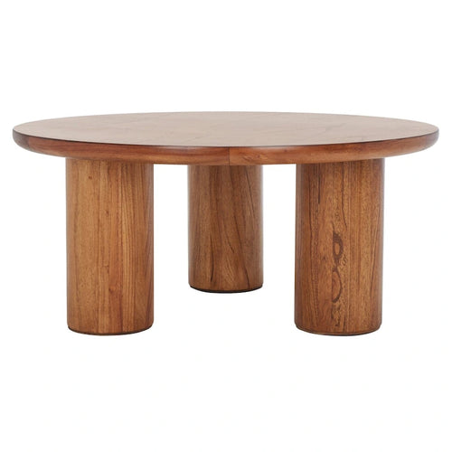 Table basse ronde à 3 pieds - 40 L x 40 P x 18 H - 40Lx40Px18H