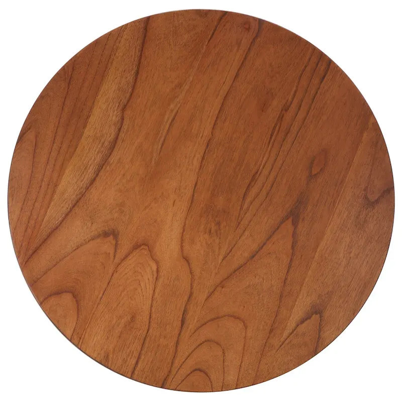 Table basse ronde à 3 pieds - 40 L x 40 P x 18 H - 40Lx40Px18H