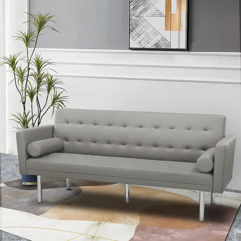 Canapé futon, Canapé-lit convertible, Canapé 2 places convertible, Lit de repos pour salon, appartement, bureau