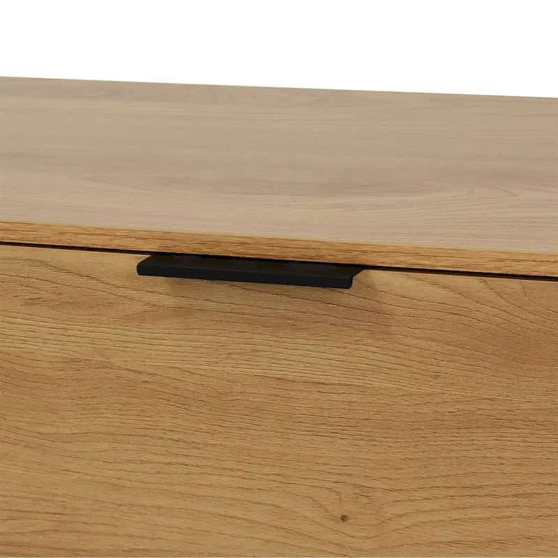 Buffet en bois avec rangement, 3 tiroirs et 2 portes