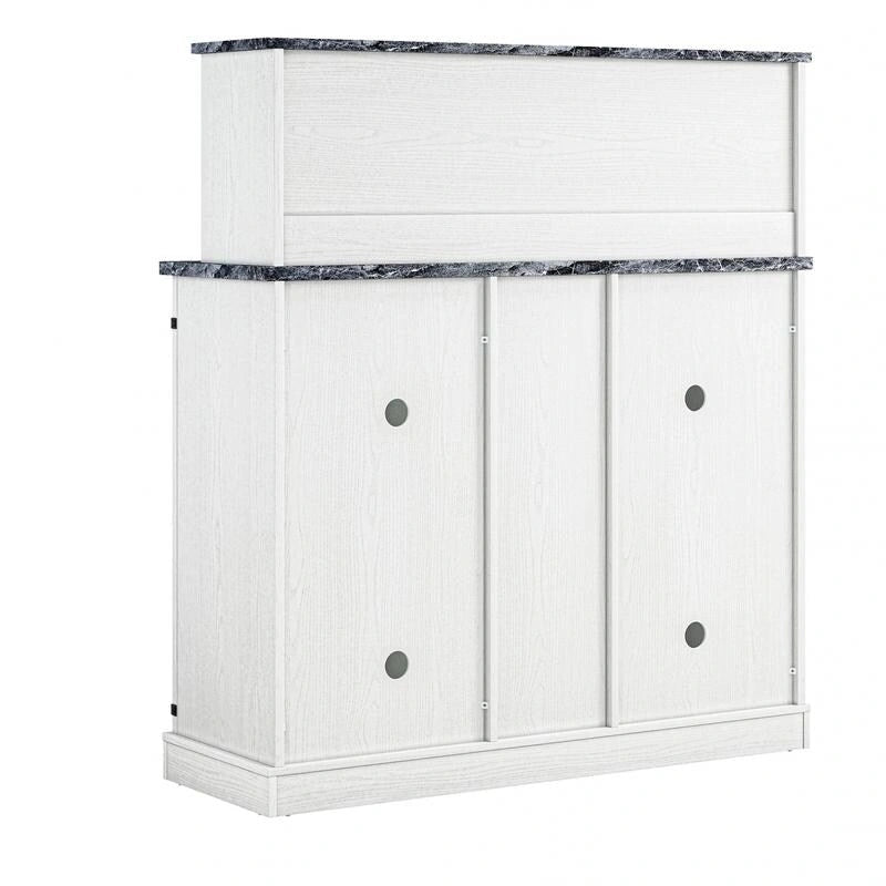 Buffet de bar en bois de style fermier de 47 po