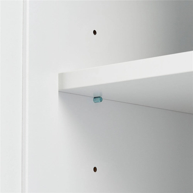 Meuble de rangement haut et large avec portes pour salle de bain, trois tiroirs