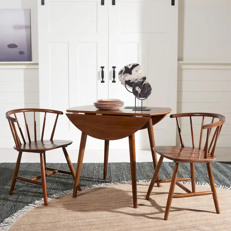 Table de salle à manger ronde pliable - 35 L x 35 P x 29 H - 35Lx35Px29H