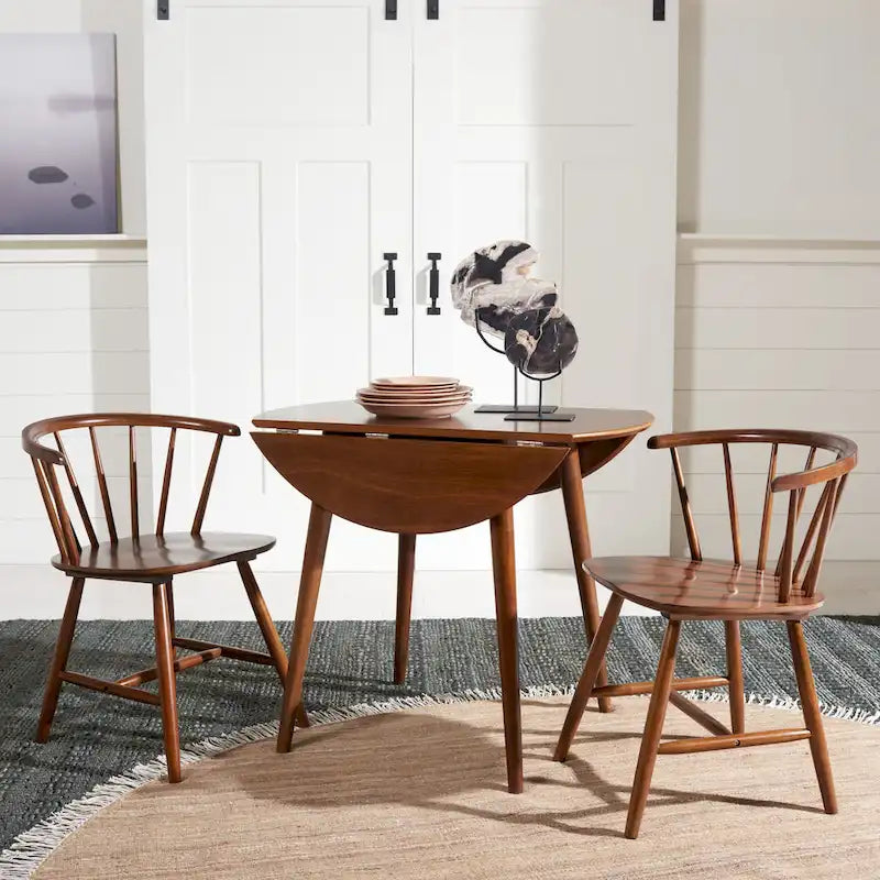 Table de salle à manger ronde pliable - 35 L x 35 P x 29 H - 35Lx35Px29H