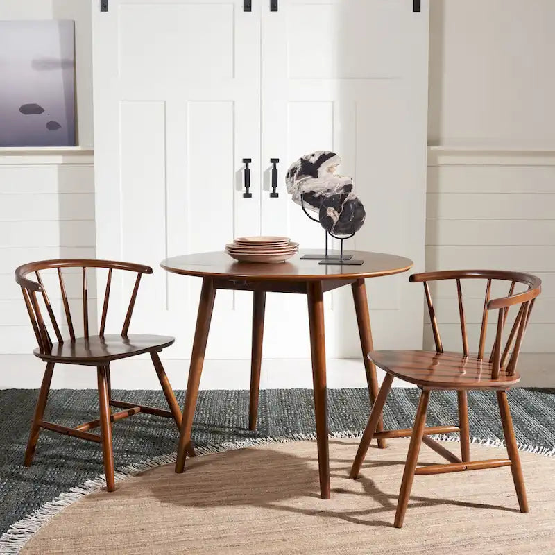 Table de salle à manger ronde pliable - 35 L x 35 P x 29 H - 35Lx35Px29H