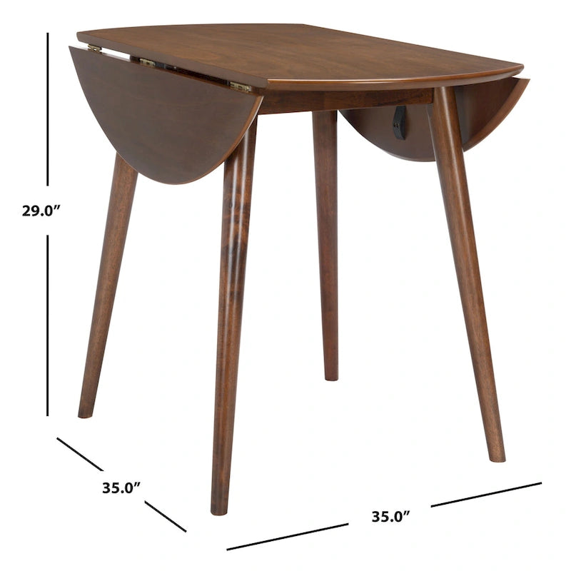 Table de salle à manger ronde pliable - 35 L x 35 P x 29 H - 35Lx35Px29H